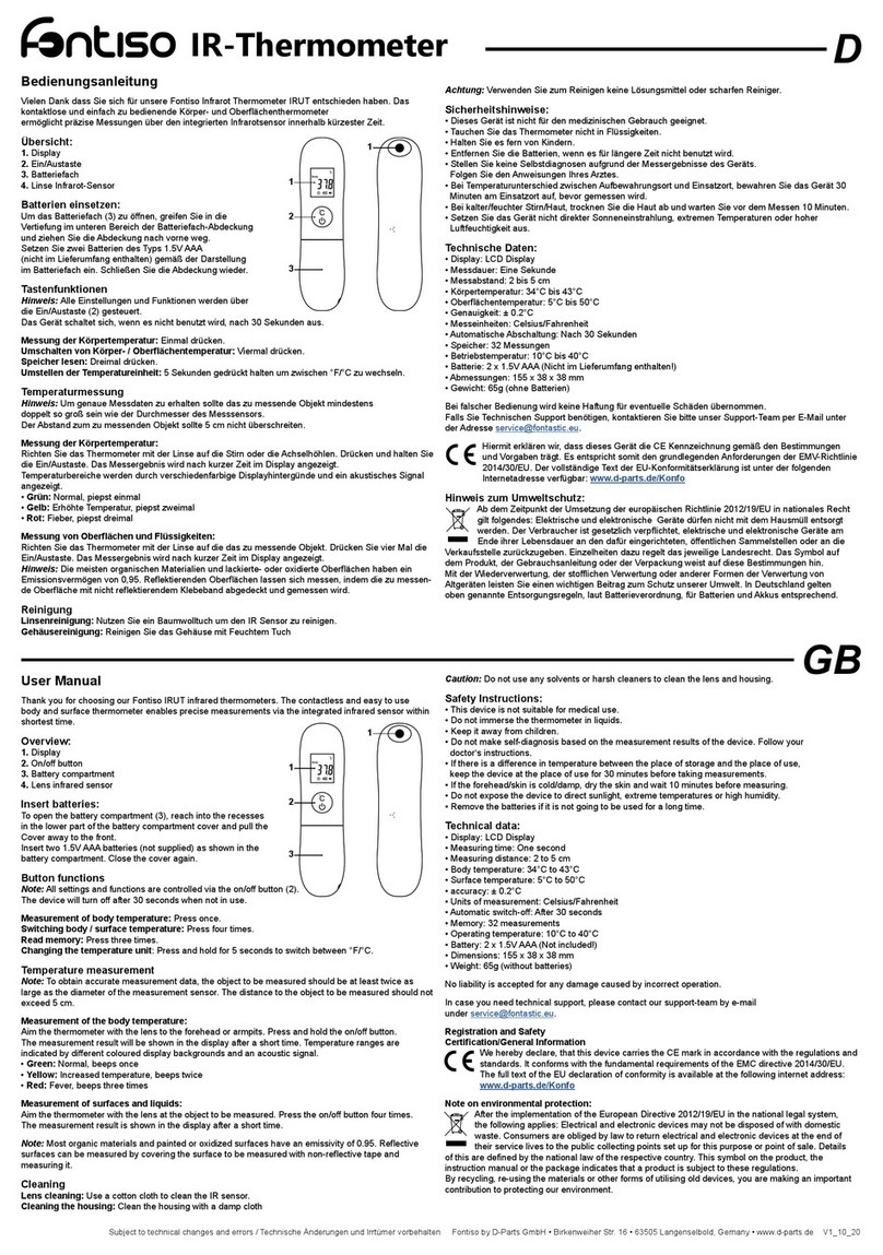 D-Parts Fontiso User manual
