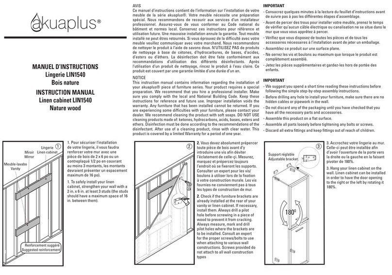 Akuaplus LIN1540 instruction manual