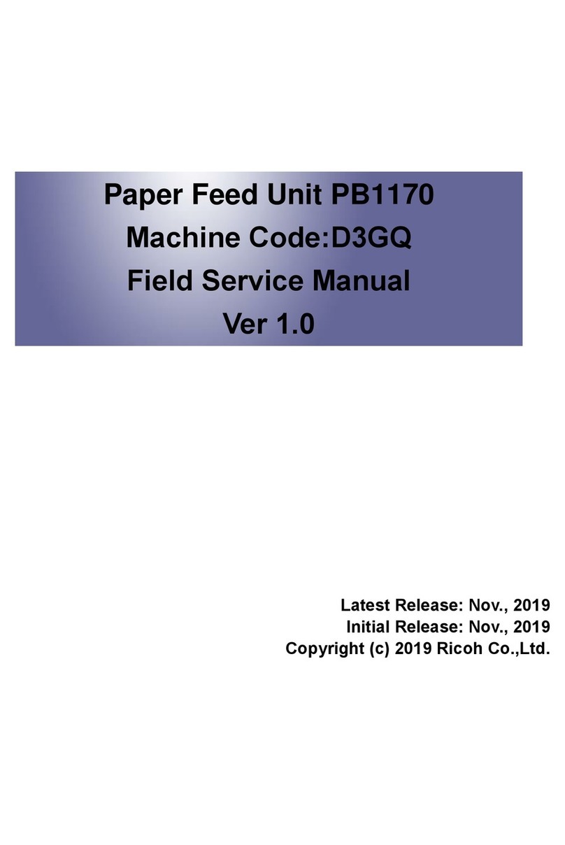 Ricoh PB1170 Field service manual Ricoh PB1170 Field service manual