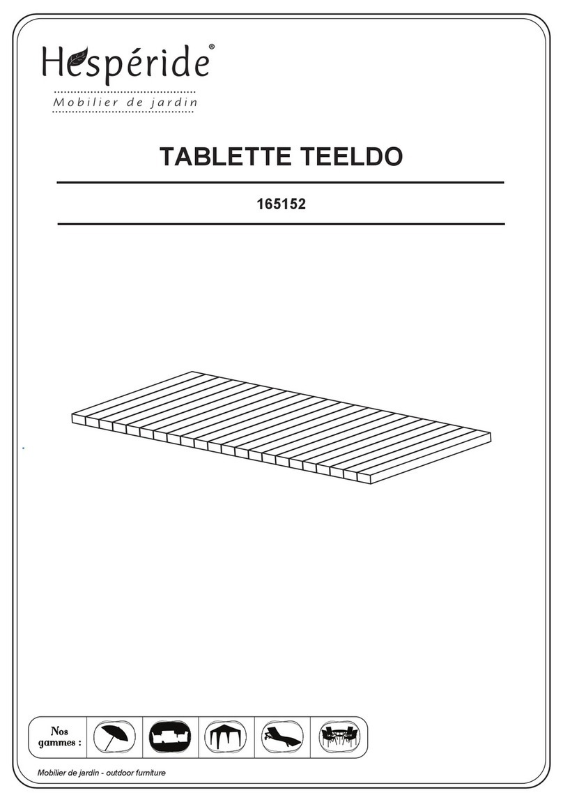 Hesperide TEELDO 165152 User manual
