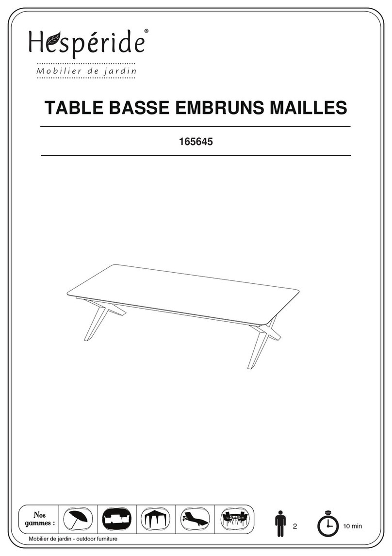 Hesperide EMBRUNS 165645 manual Hesperide EMBRUNS 165645 manual