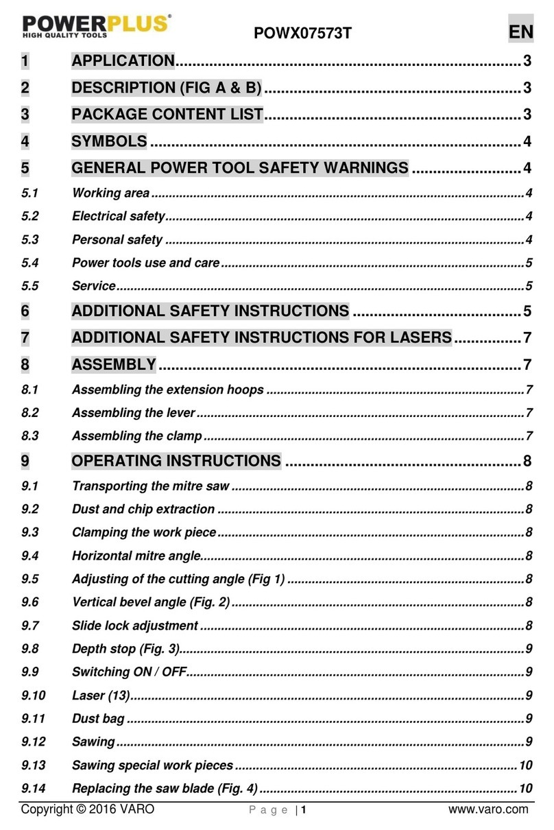 Powerplus POWX07573T User manual