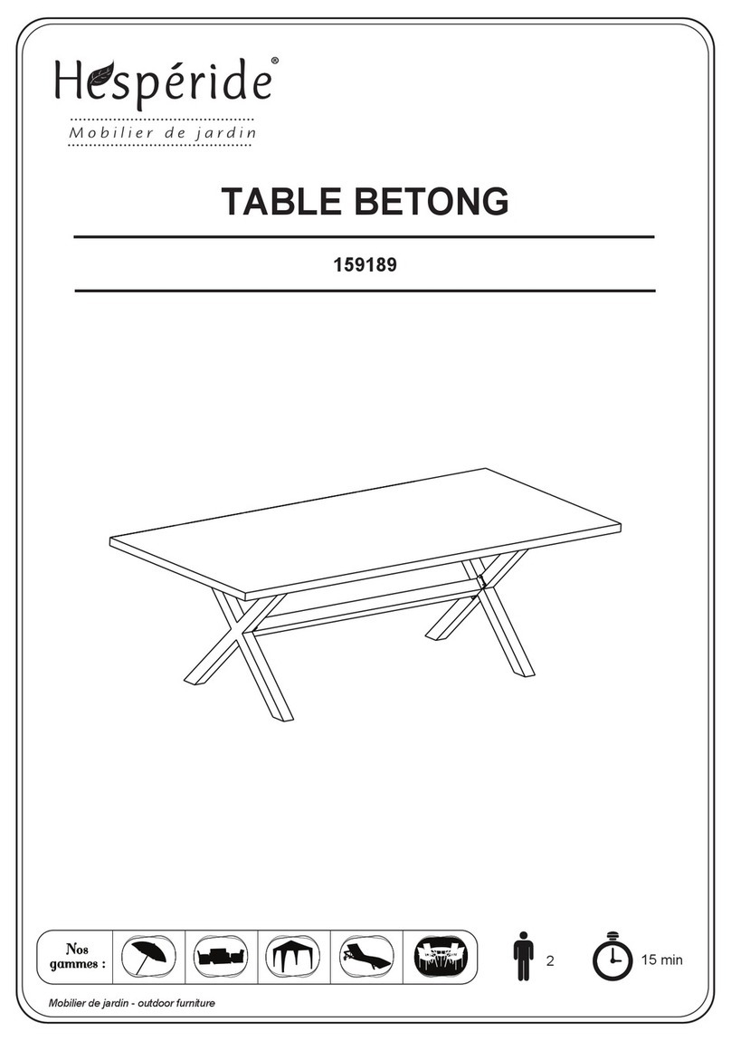 Hesperide BETONG 159189 User manual