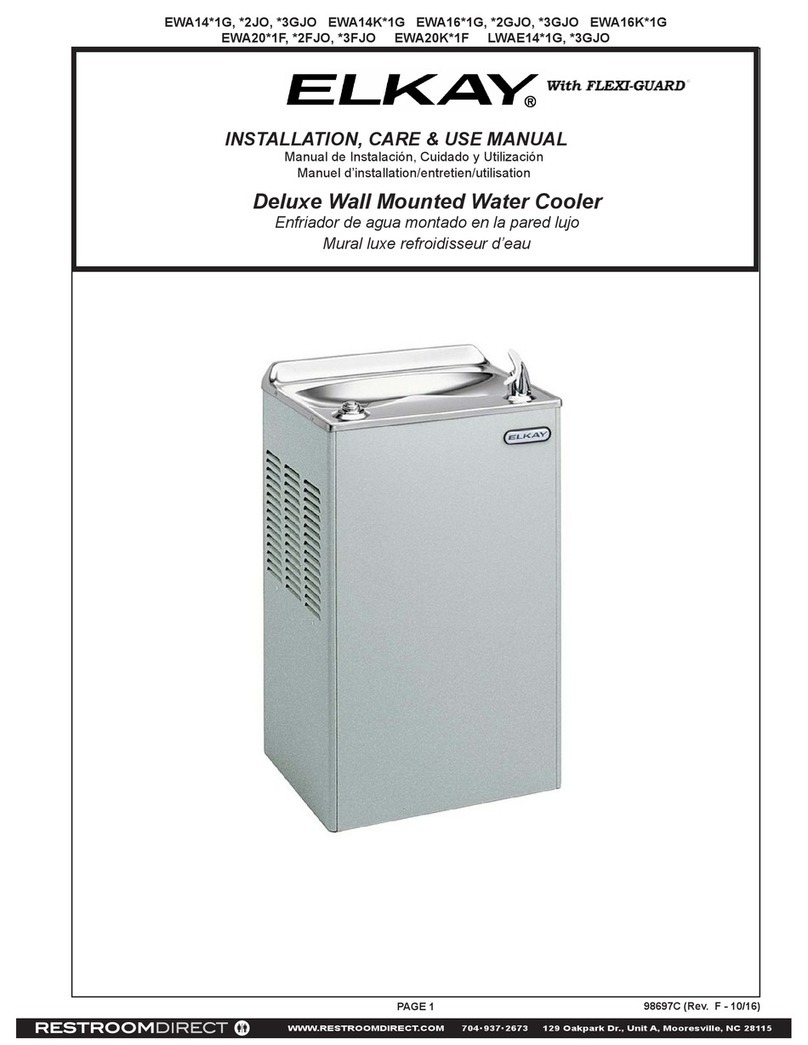 Elkay EWA14 1G Series Installation manual