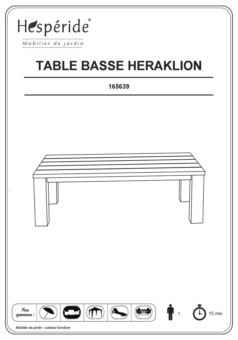 Hesperide HERAKLION 165639 User manual