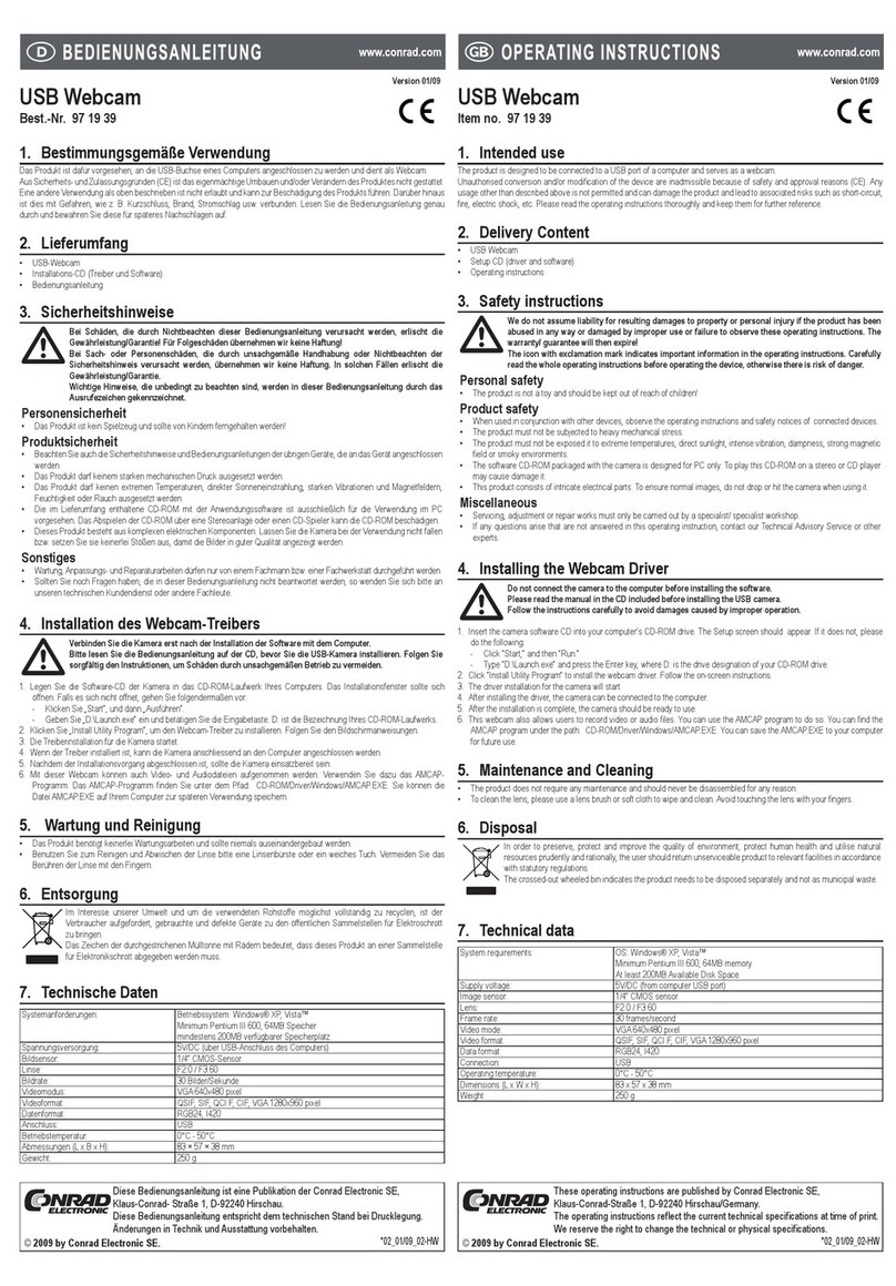 Conrad 97 19 39 User manual