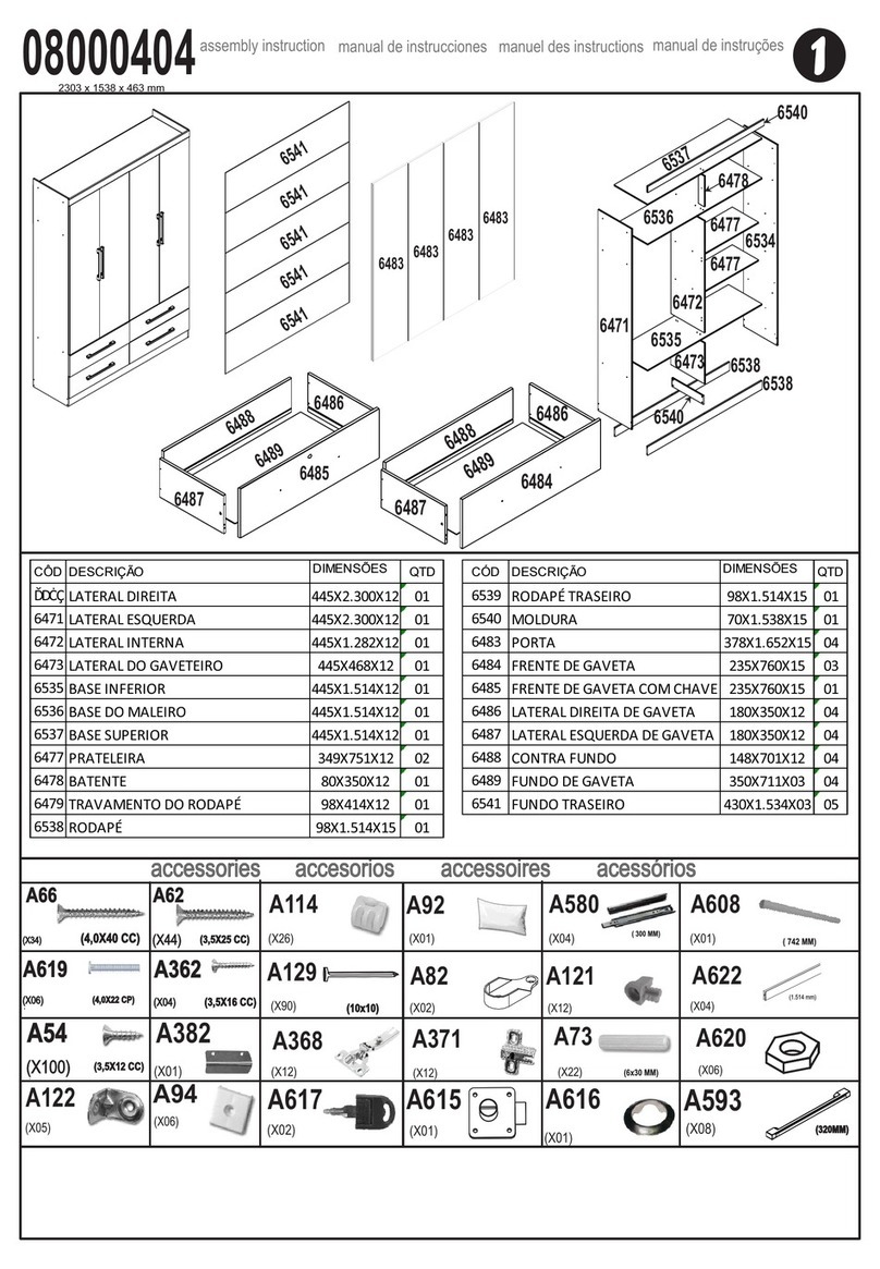 Zanzini 08000404 Assembly instruction