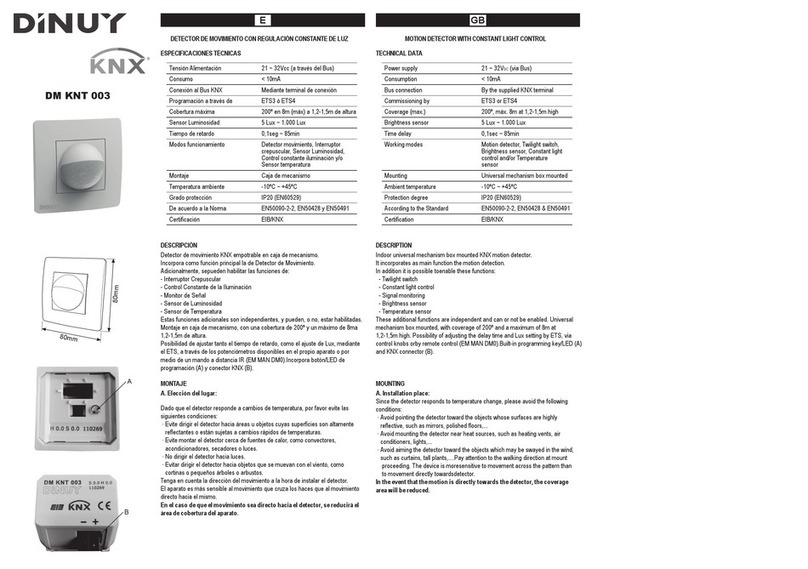 DINUY KNX DM KNT 003 User manual