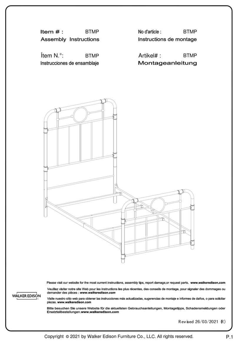 Walker Edison BTMP User manual Walker Edison BTMP User manual