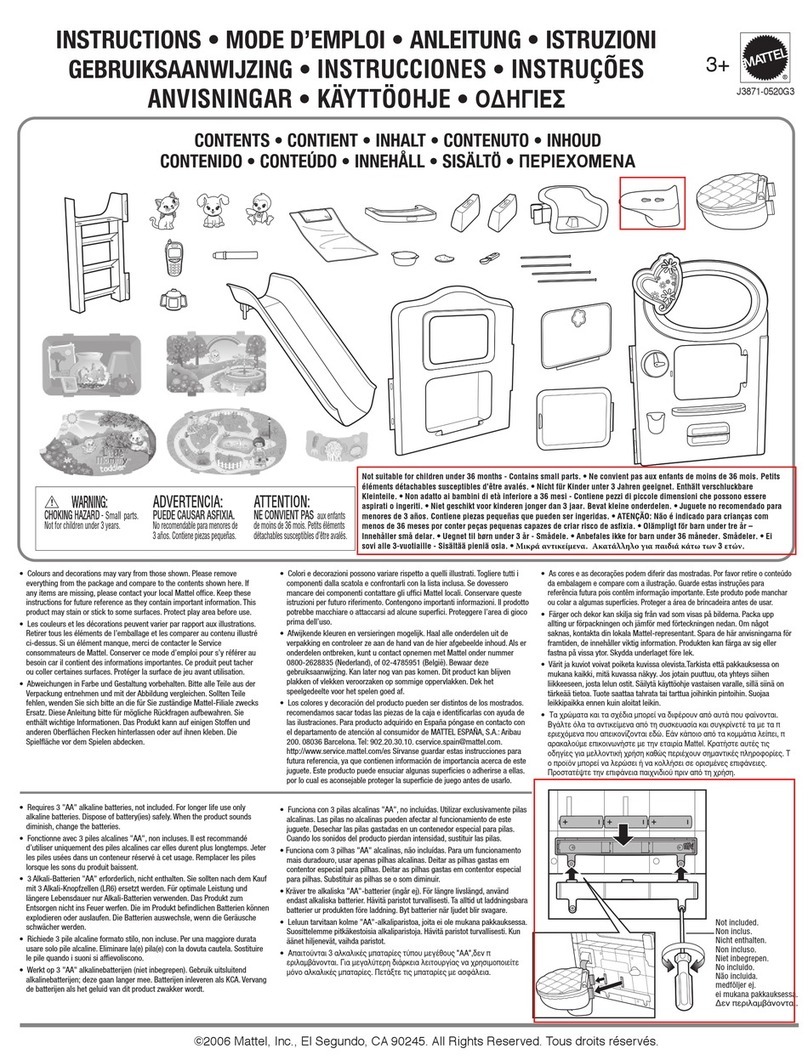 Mattel J3871 instructions