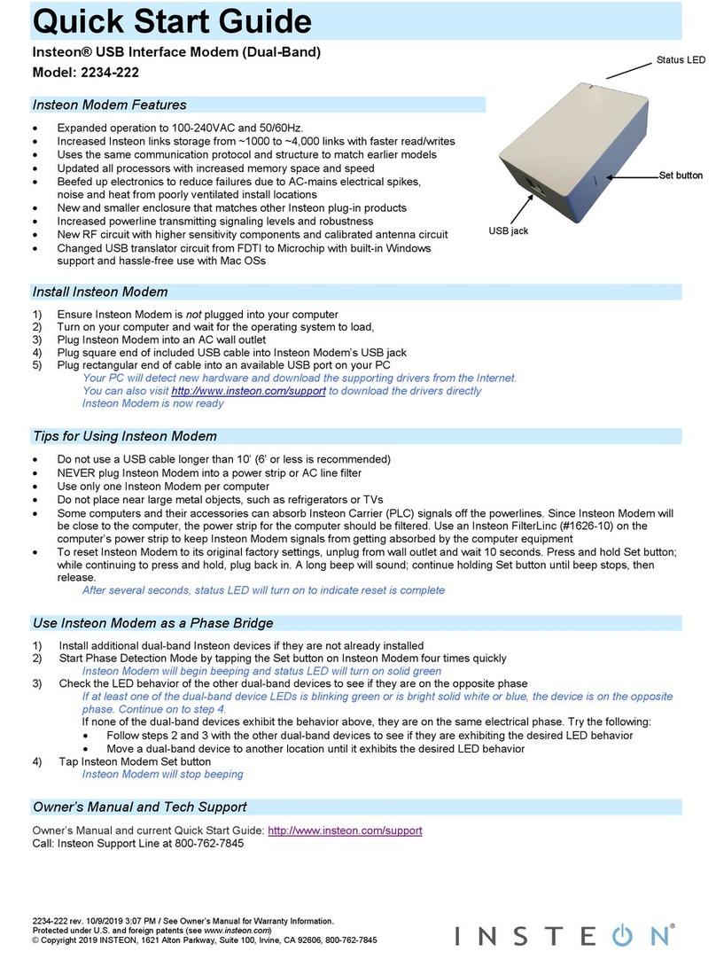INSTEON 2234-222 User manual