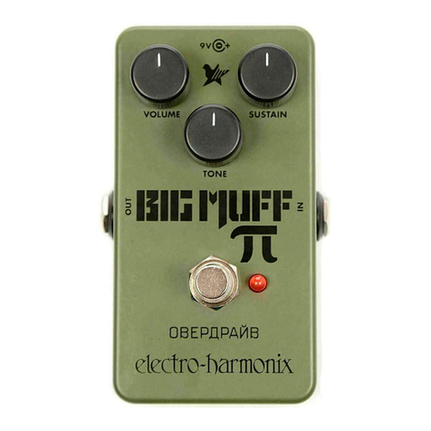 Electro-Harmonix GREEN RUSSIAN BIG MUFF Pi User manual