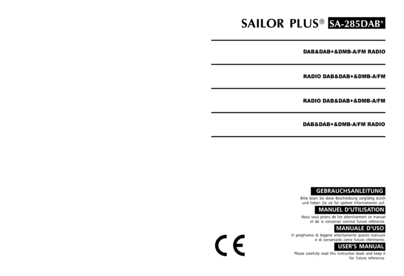 Sailor Plus SA-285NDAB User manual