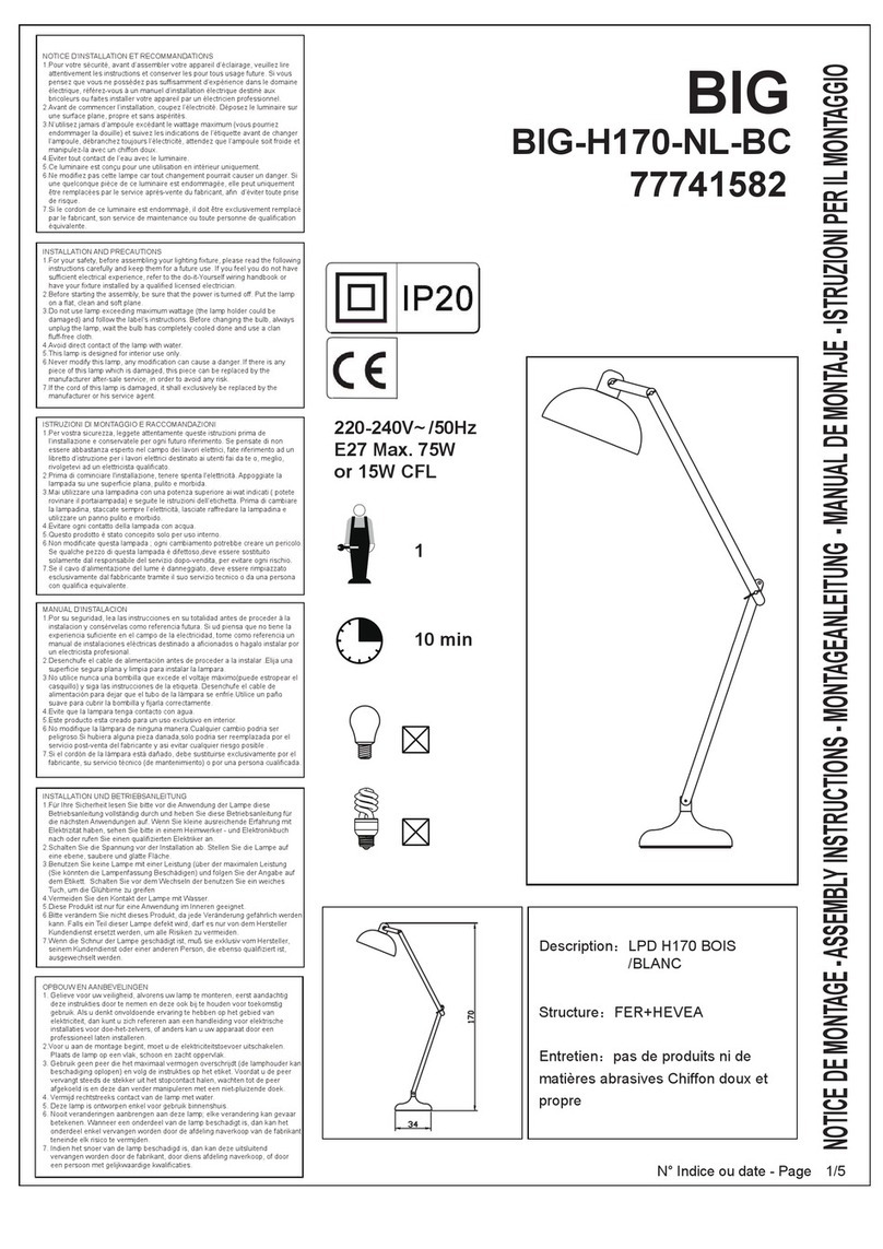 BIG BIG-H170-NL-BC Assembly instruction