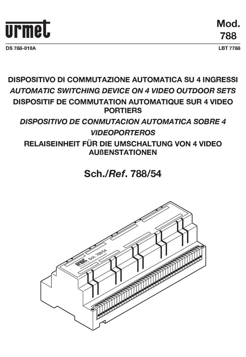 urmet domus 788/54 manual