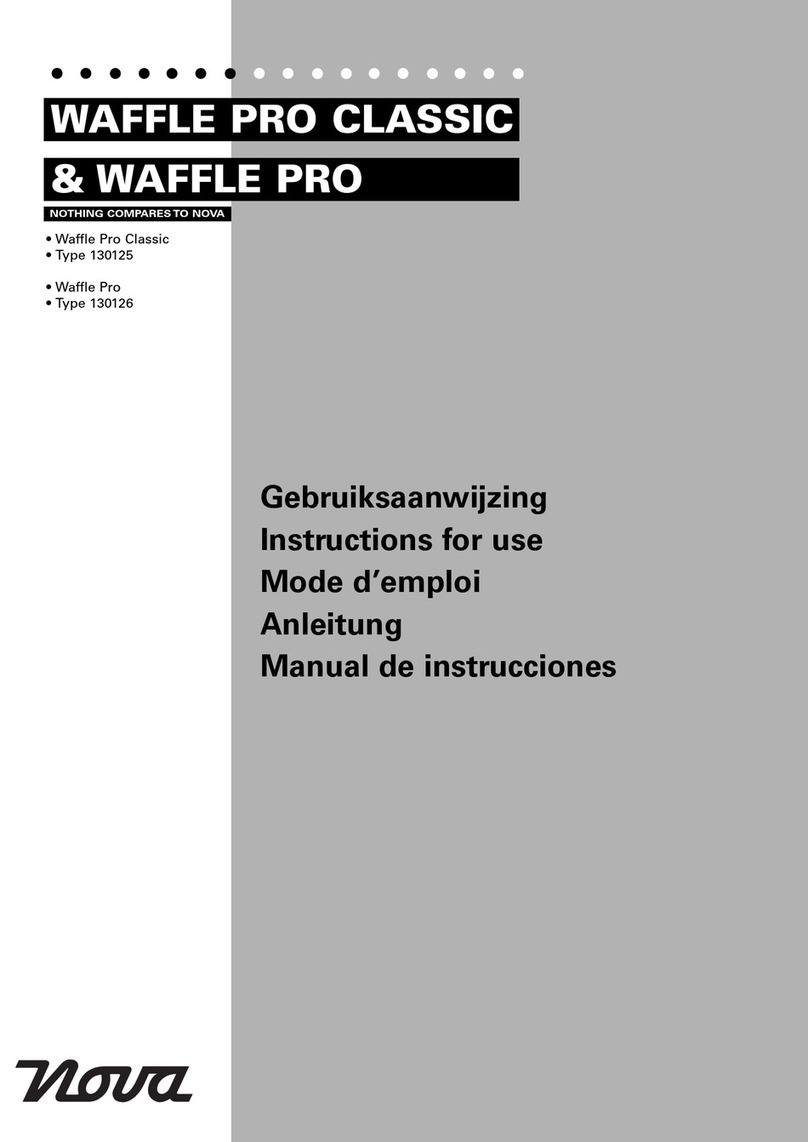 Nova WAFFLE PRO CLASSIC Instructions for use Nova WAFFLE PRO CLASSIC Instructions for use