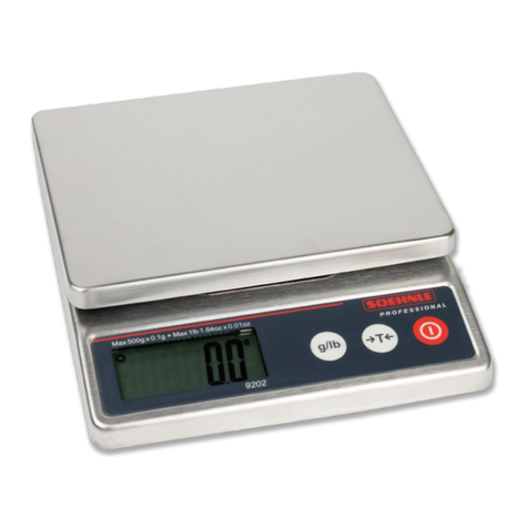 Soehnle Professional 9202 operating instructions