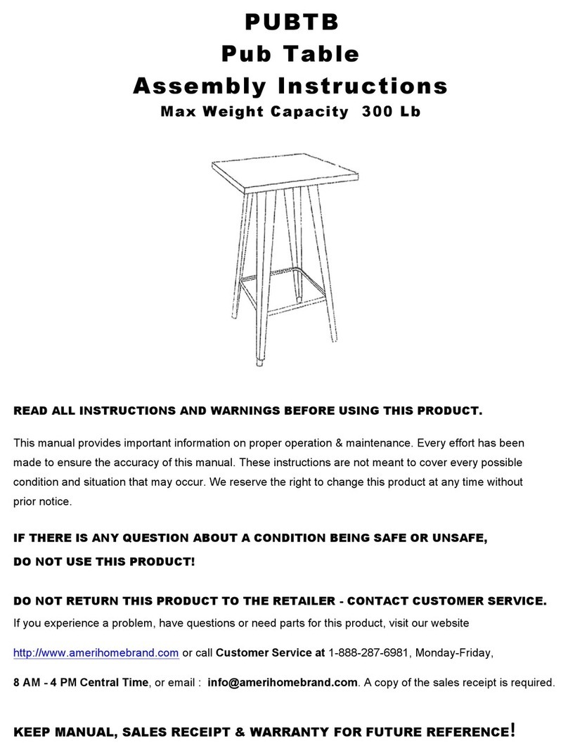 Amerihome PUBTB Assembly instructions