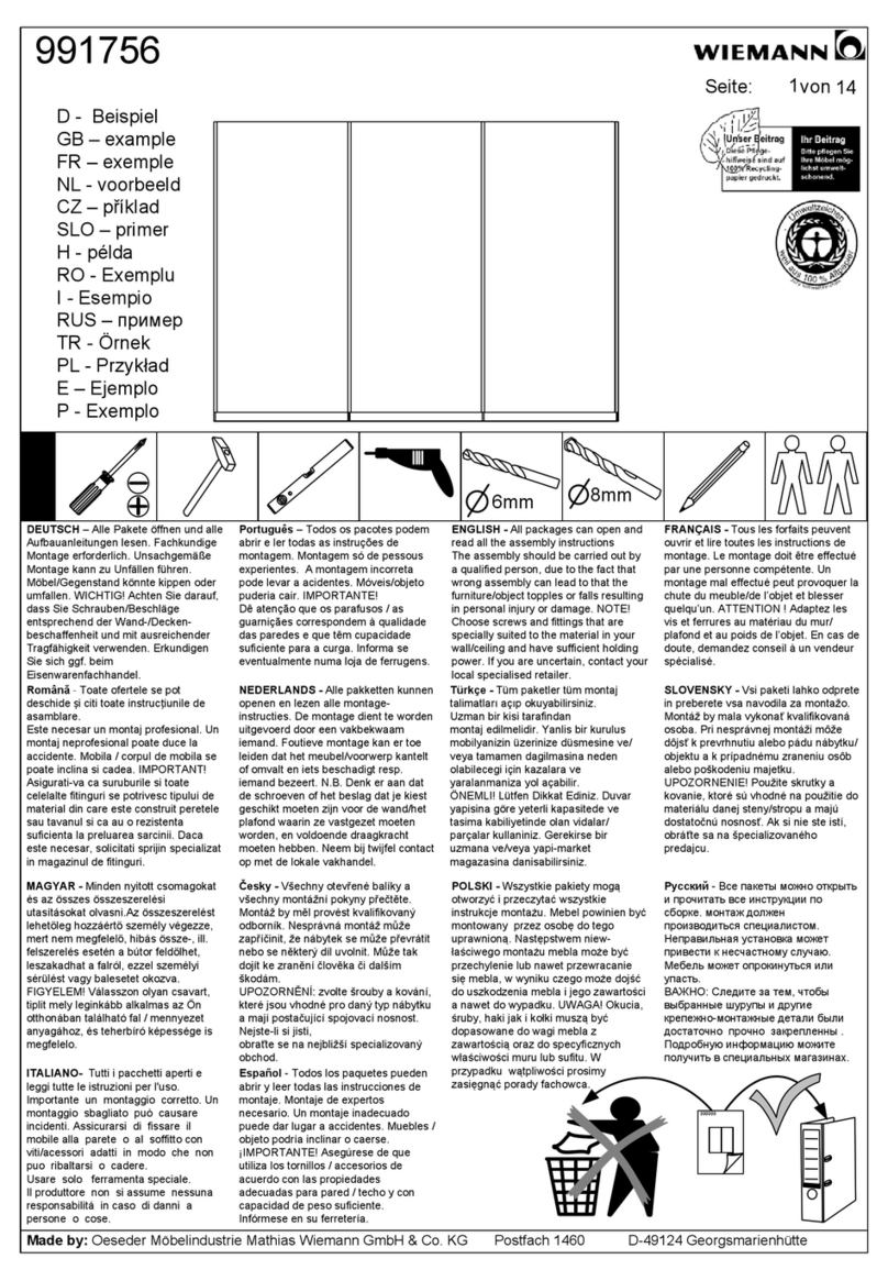 WIEMANN 991756 manual