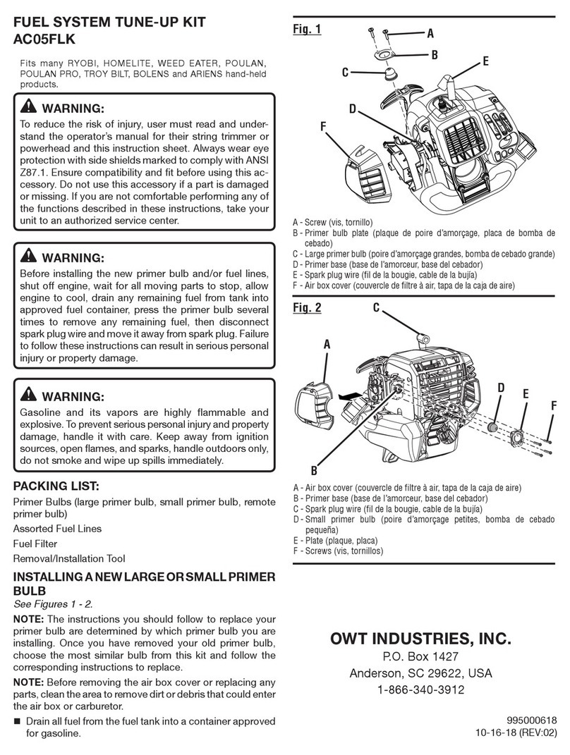 OWT Industries AC05FLK manual