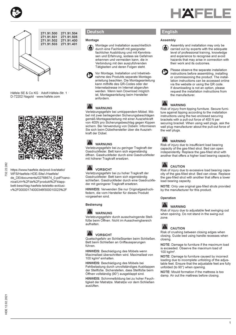 Häfele 271.91.500 User manual
