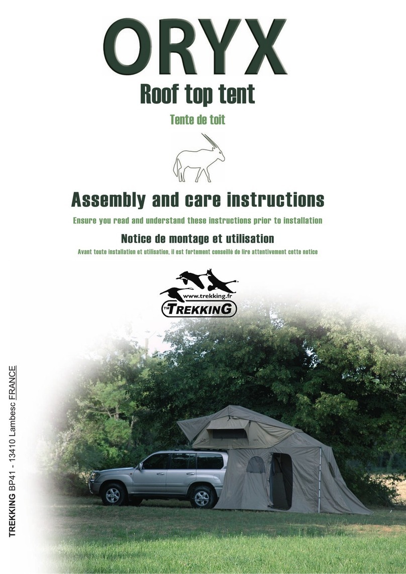 Trekking ORYX Assembly and care instructions
