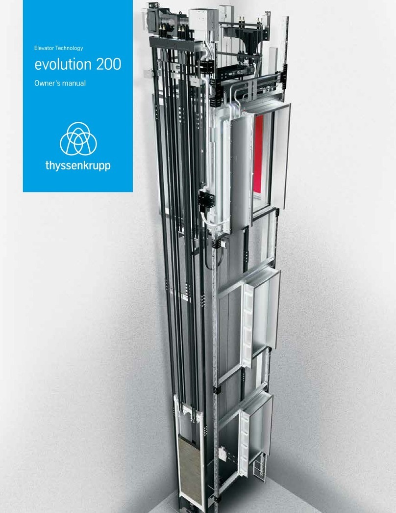 ThyssenKrupp evolution 200 owner's manual ThyssenKrupp evolution 200 owner's manual
