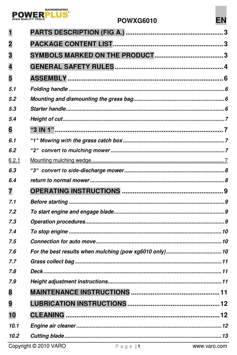 Powerplus GARDENPRO POWXG6010 User manual