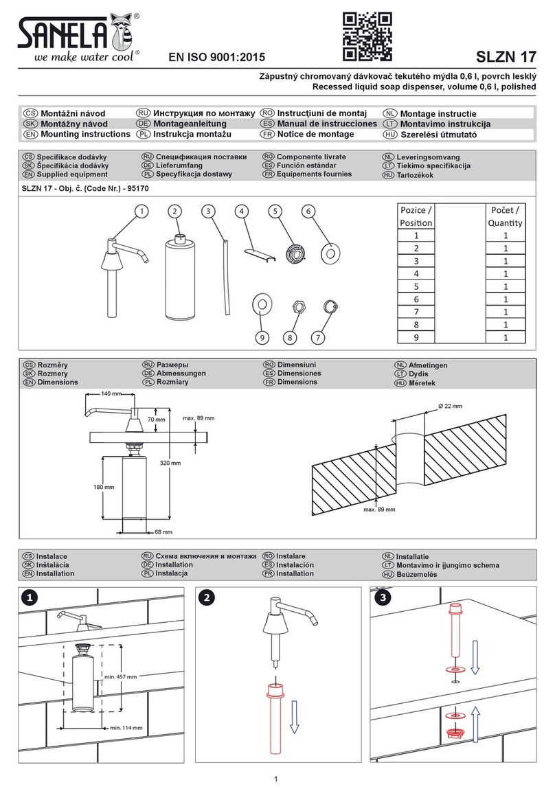 Sanela SLZN 17 Mounting instructions