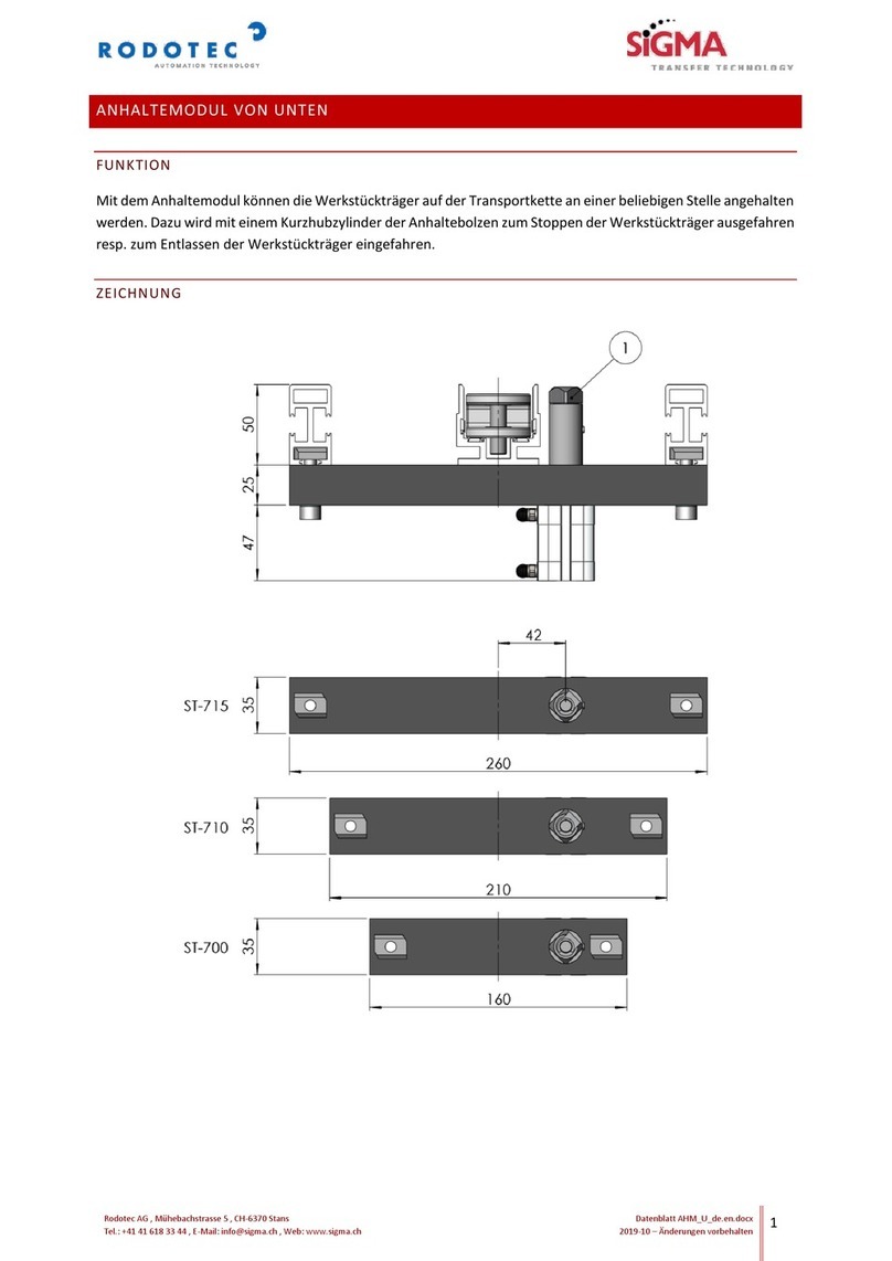 Sigma RODOTEC EG manual