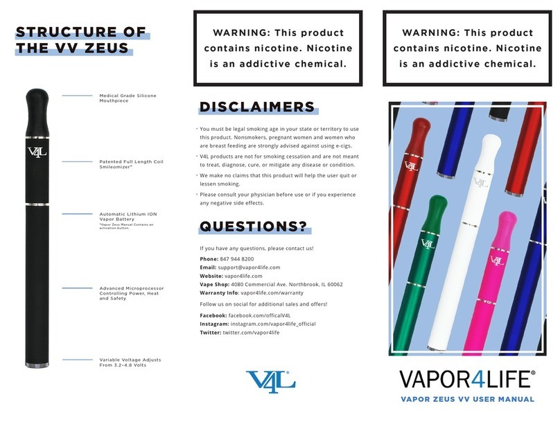 VAPOR4LIFE VV ZEUS User manual