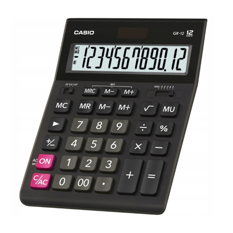 Casio GR-12 User manual