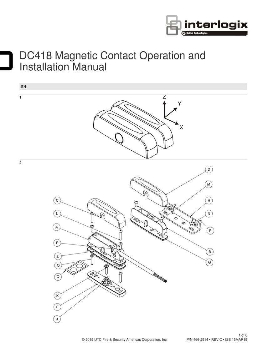Interlogix DC418 Specification sheet