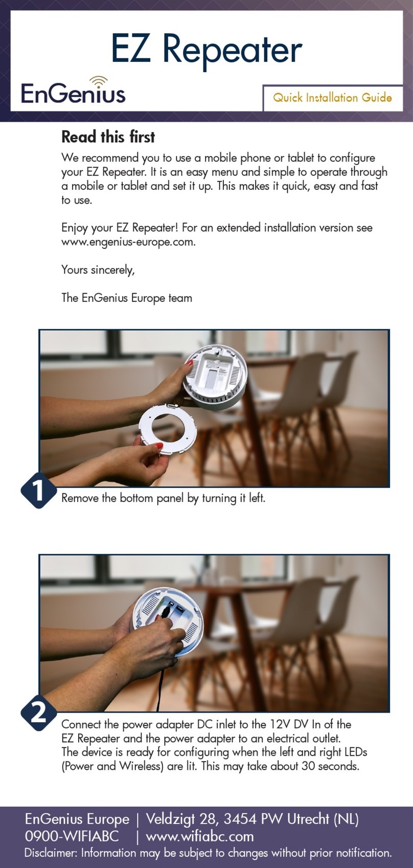 EnGenius EZ Repeater Quick installation guide