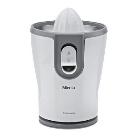 Mienta CP10201A instruction manual