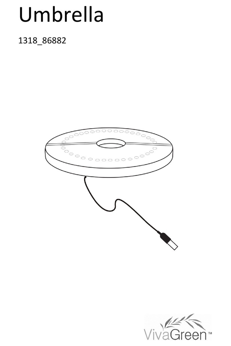VivaGreen Umbrella instruction manual