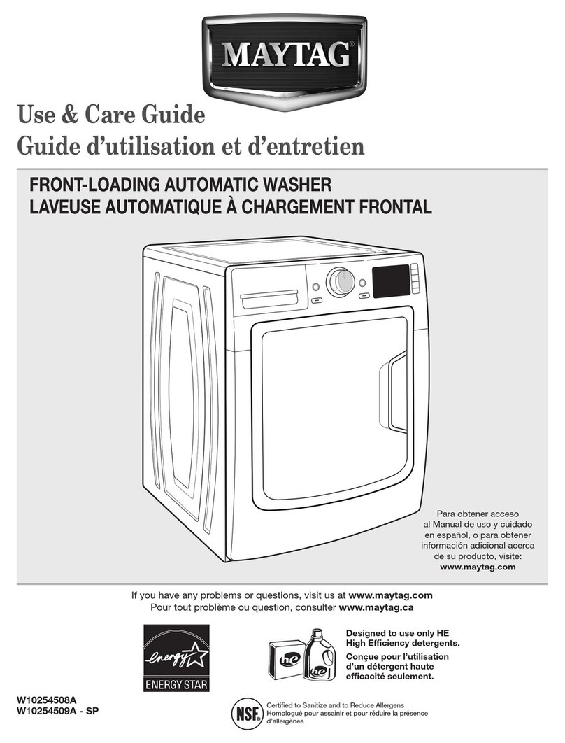 Maytag MHW8000Y User manual