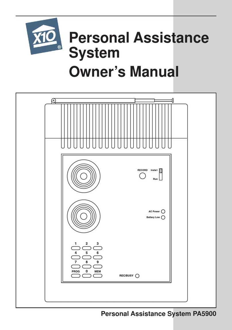 X10 PA5900 User manual