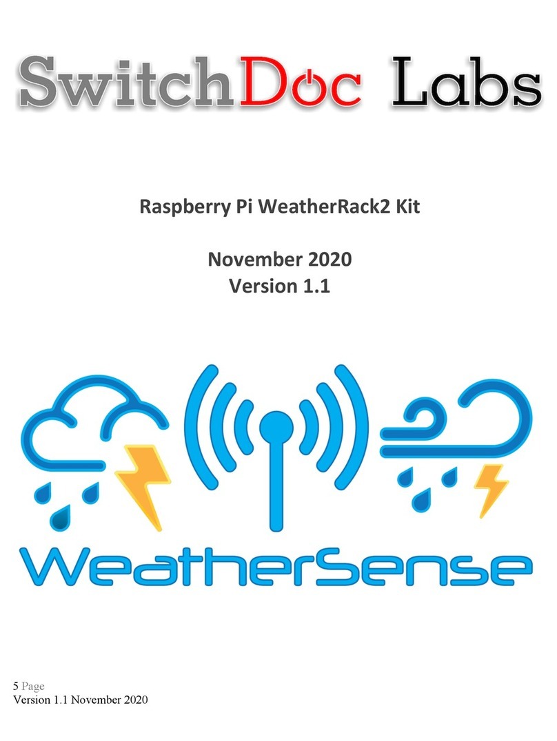 SwitchDoc Labs WeatherRack2 Operating instructions