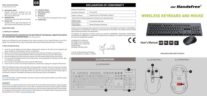 MRHANDSFREE MKA-100 User manual