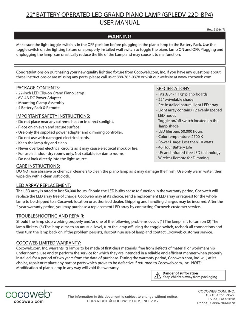 cocoweb GPLEDV-22D-BP4 user manual