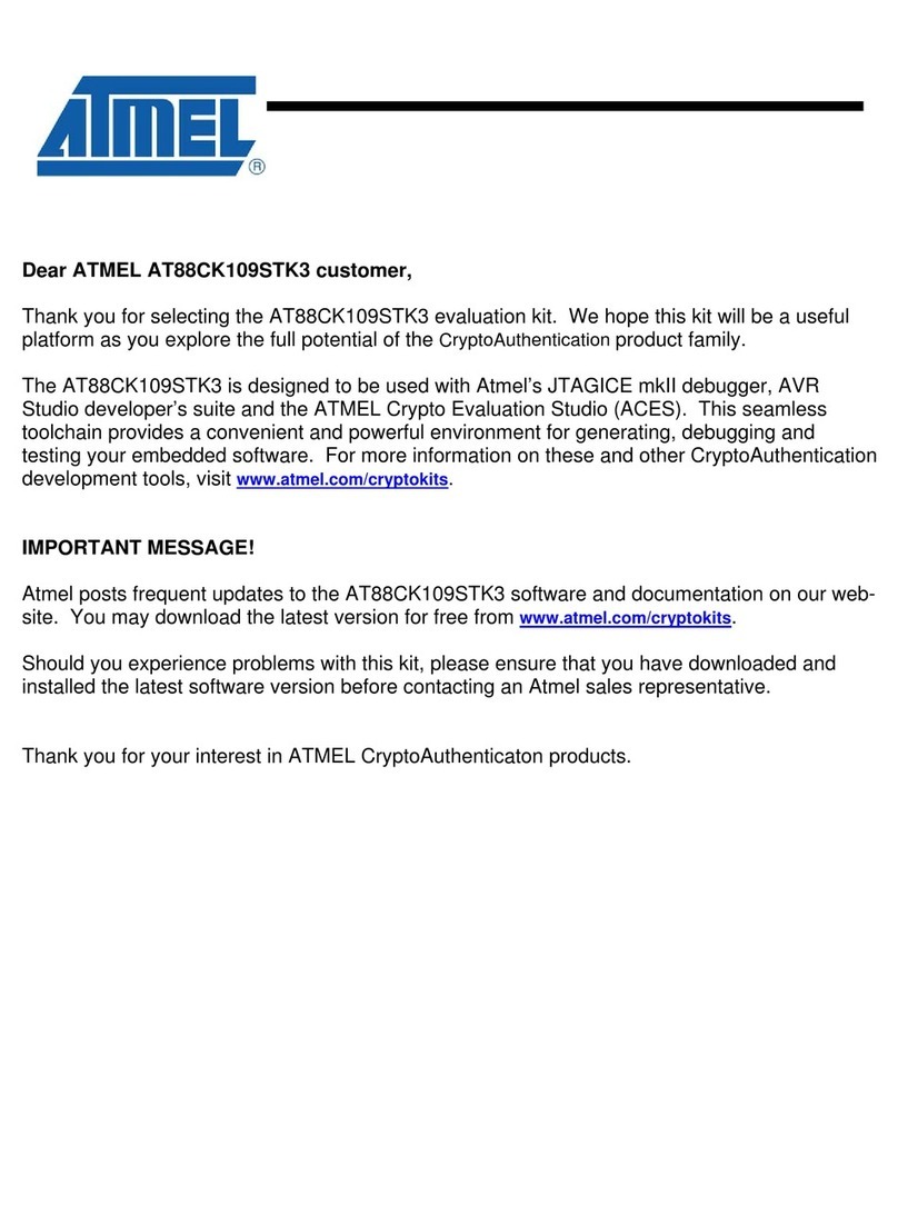 Atmel AT88CK109STK3 User manual