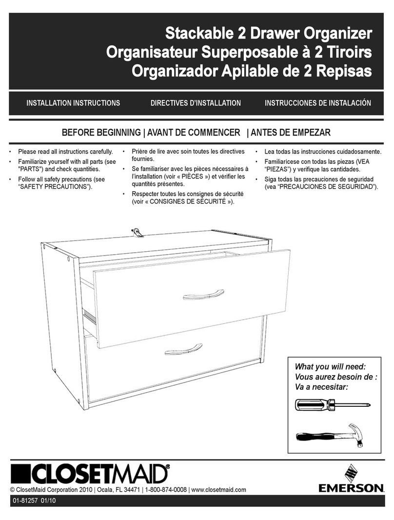 Emerson CLISETMAID SSO2DW User manual