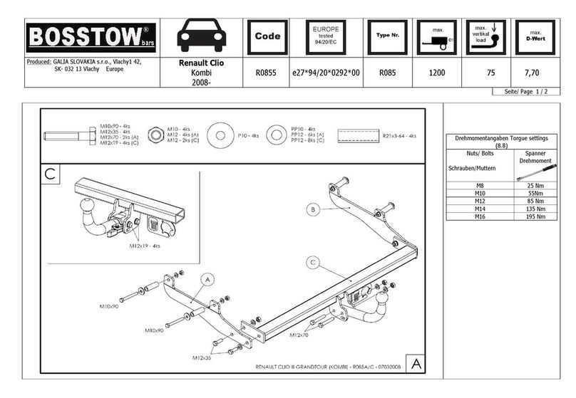 BOSSTOW R0855 quick start guide