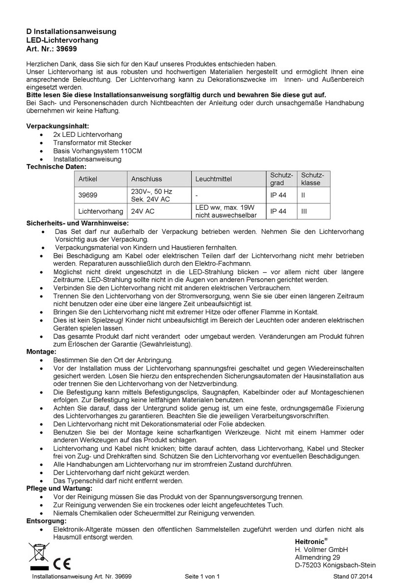 Heitronic 39699 installation instructions
