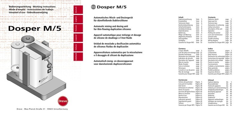 Dreve Dosper M/5 Working instructions