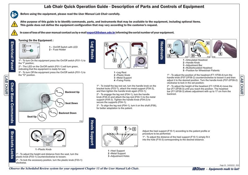Olsen Lab Chair Quick operation guide
