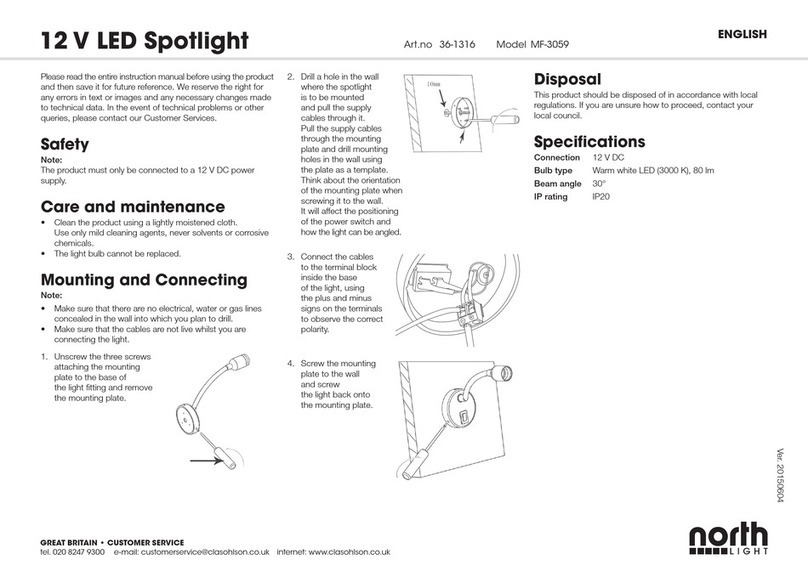 North Light MF-3059 manual