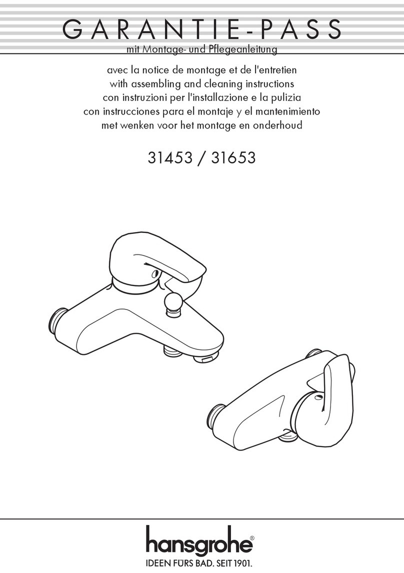 Hans Grohe 31453 Configuration guide
