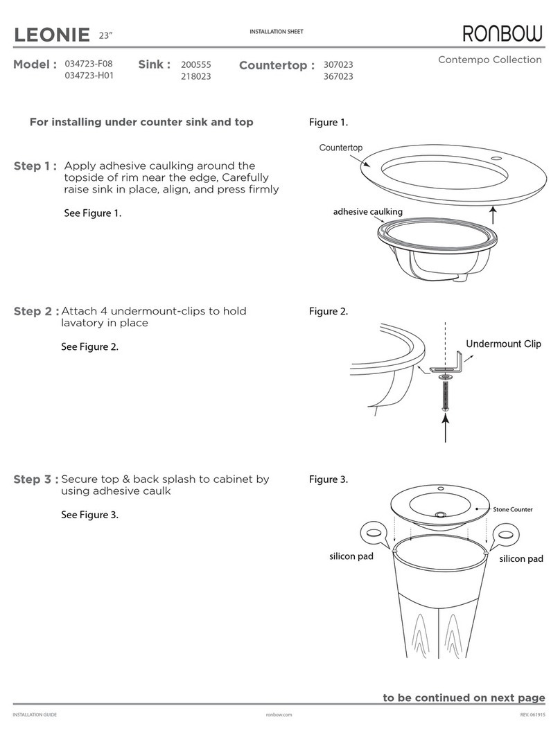Ronbow Contempo LEONIE 034723-F08 Assembly instructions